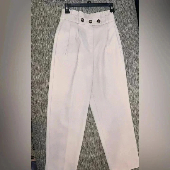 Topshop CreamTrouser Pants Size 4 - Picture 1 of 10